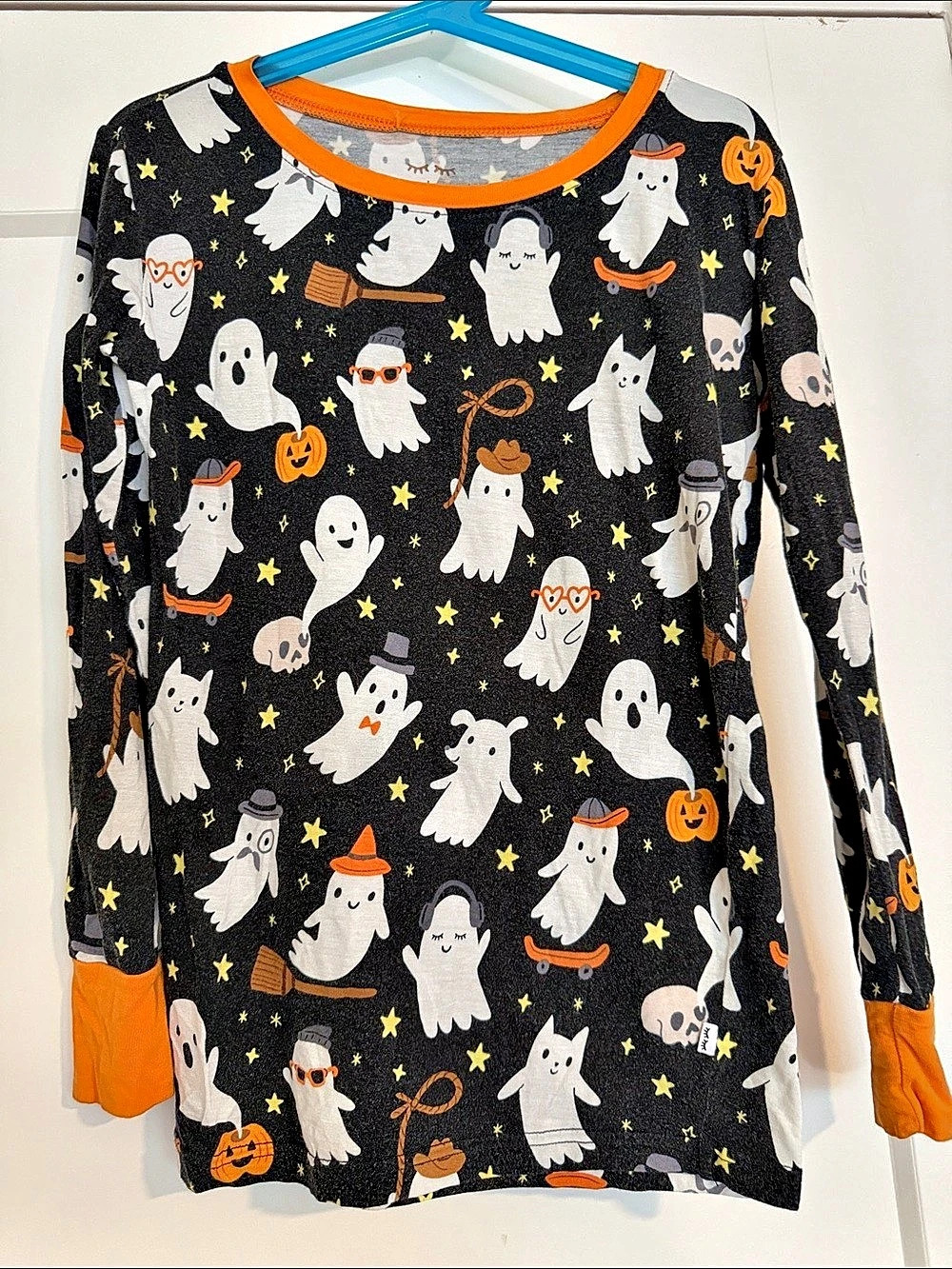 Little Sleepies Halloween Ghost Pajama Top Size 9/10